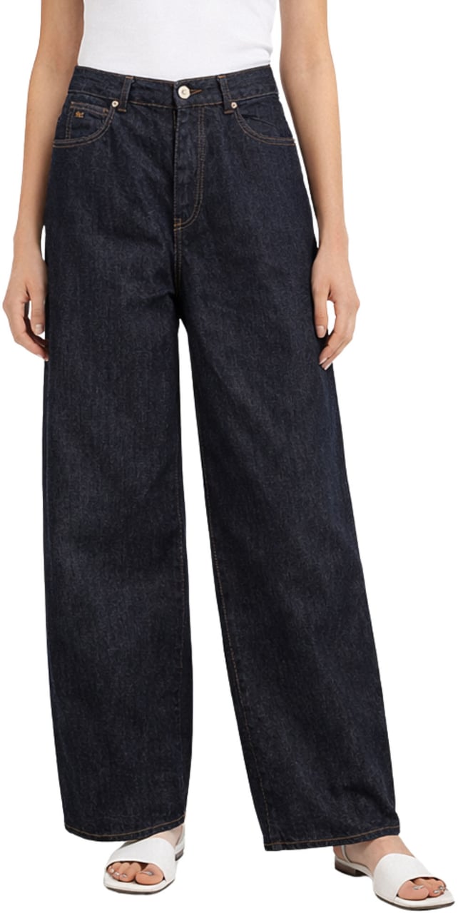 Nine in the morning Molly Carrot Jeans Blue Zwart