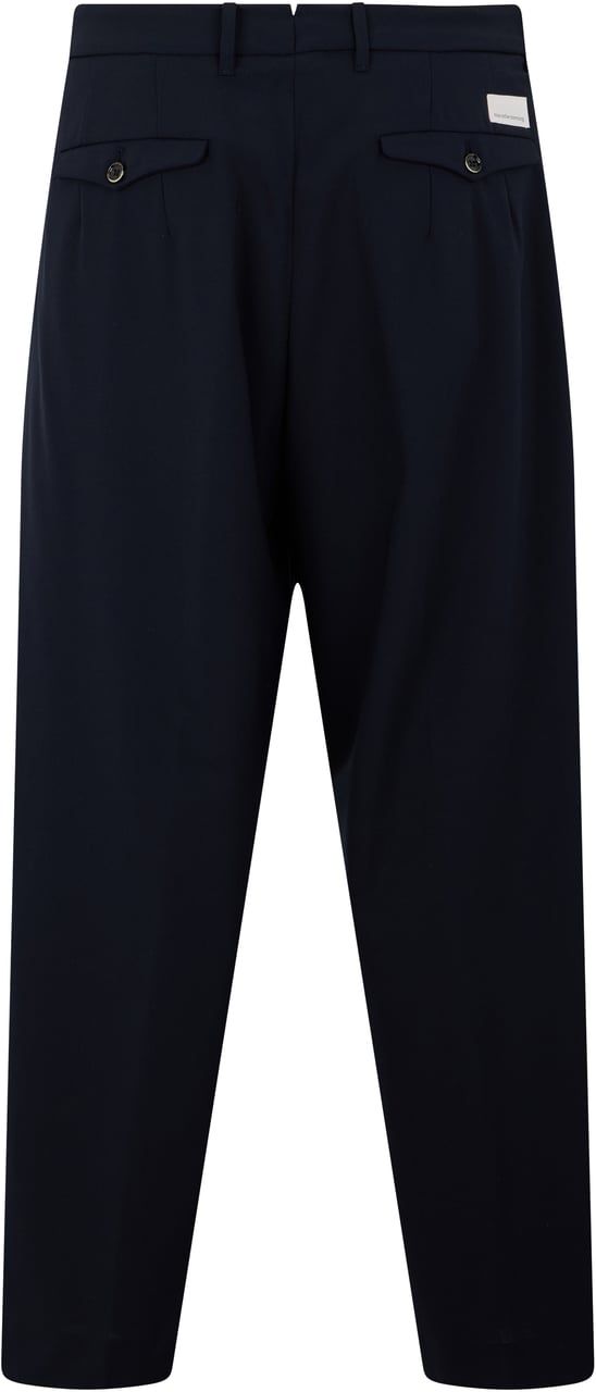 Nine in the Morning Trousers made of wool and polyester Zwart