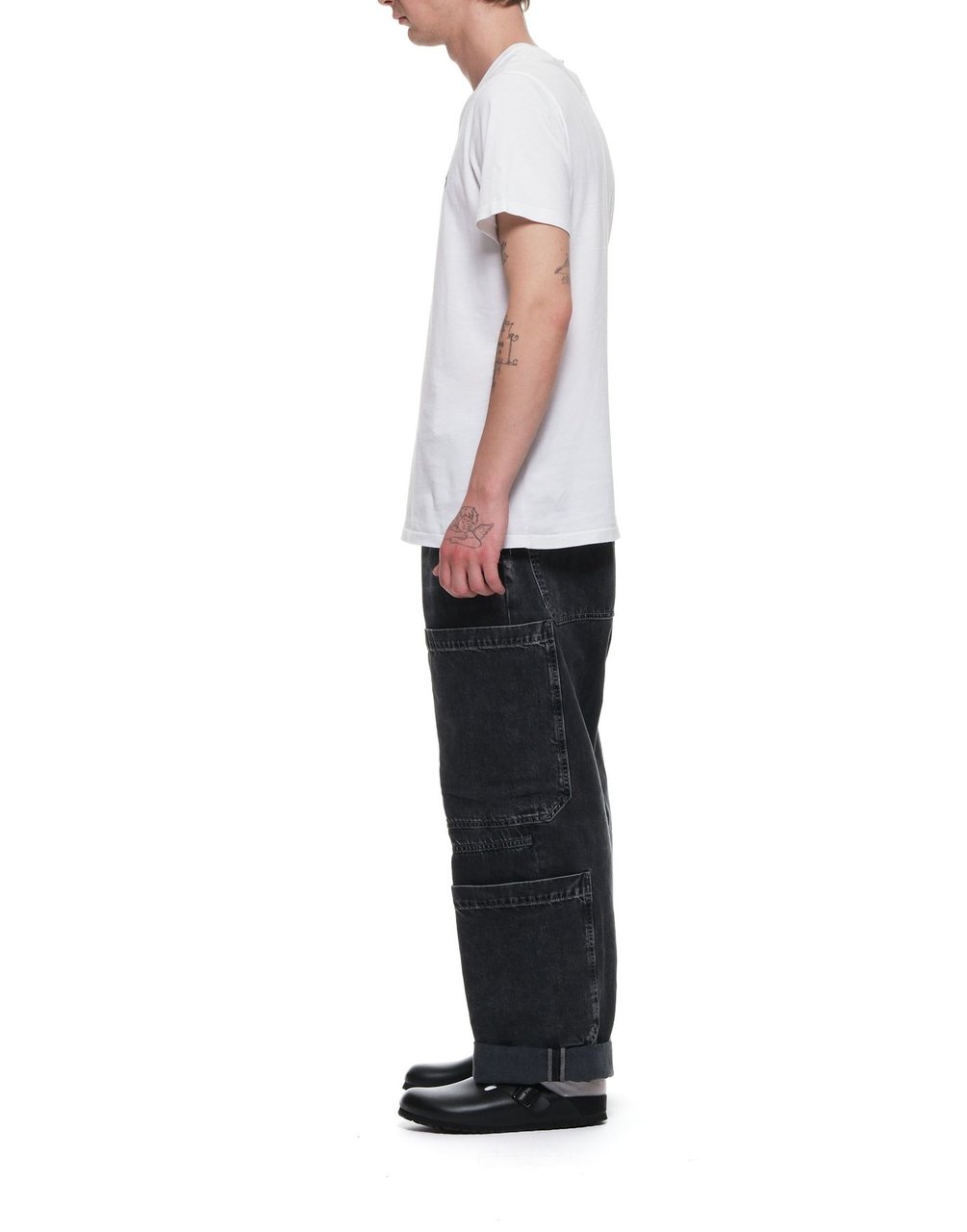 Nine in the Morning Relaxed Fit Cargo Jeans Zwart