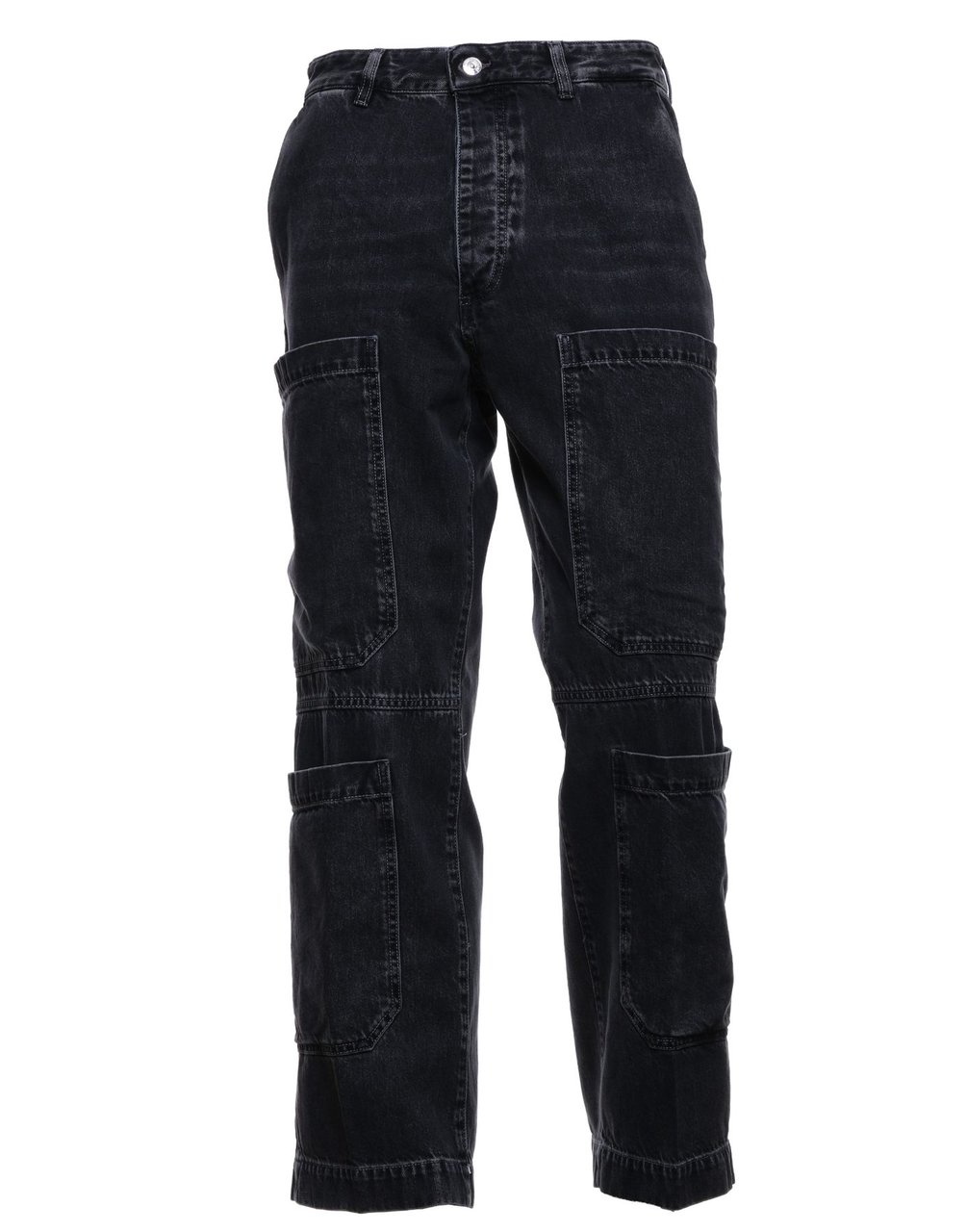 Nine in the Morning Relaxed Fit Cargo Jeans Zwart