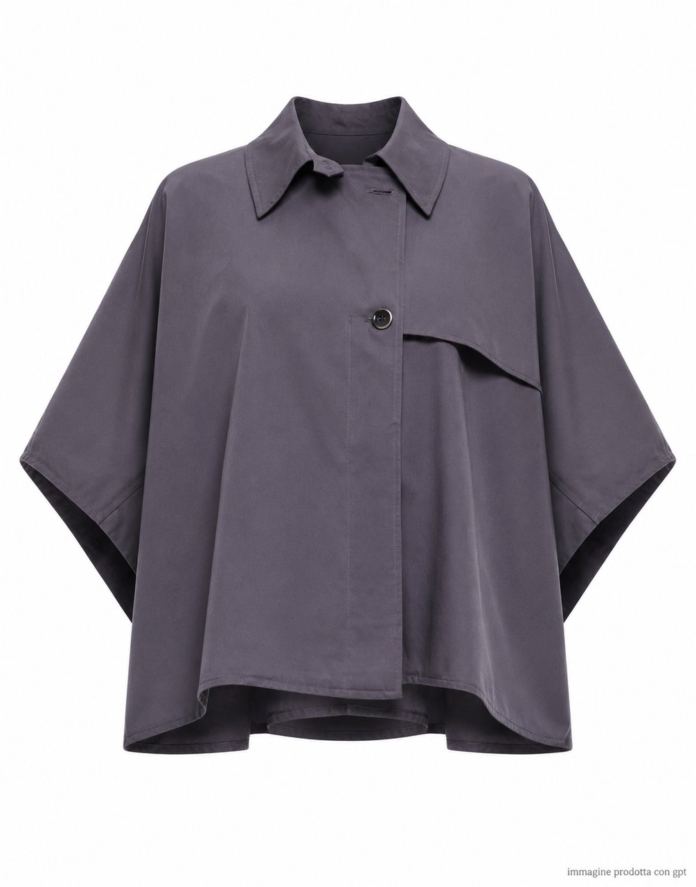 Nine in the Morning Kette Peonia Short Cotton Trench Jacket Grijs