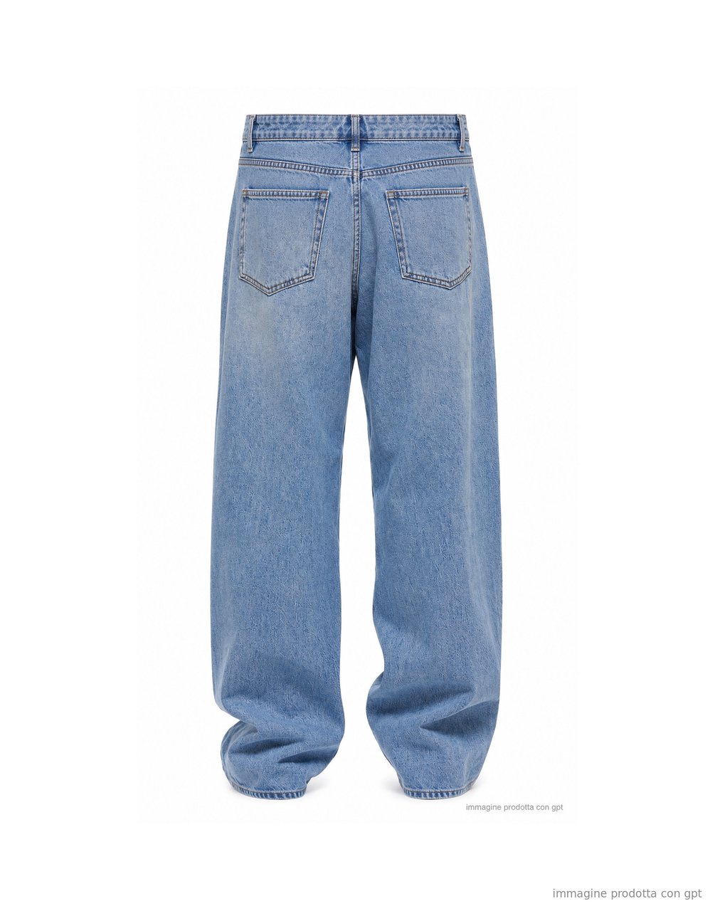 Nine in the Morning Blue Tito Relaxed Fit Baggy Jeans Blauw