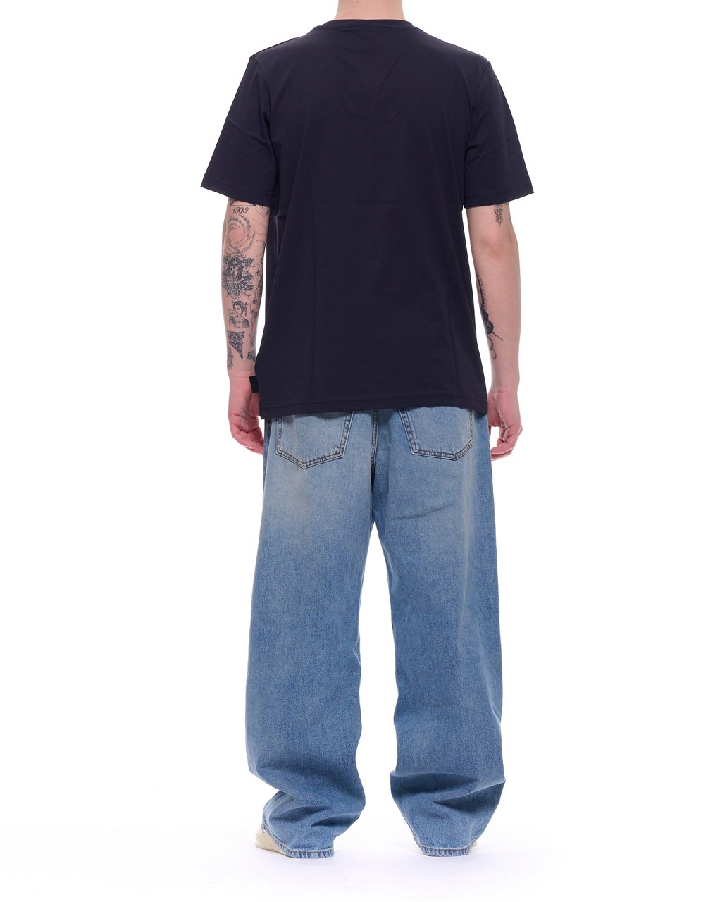 Nine in the Morning Blue Tito Relaxed Fit Baggy Jeans Blauw