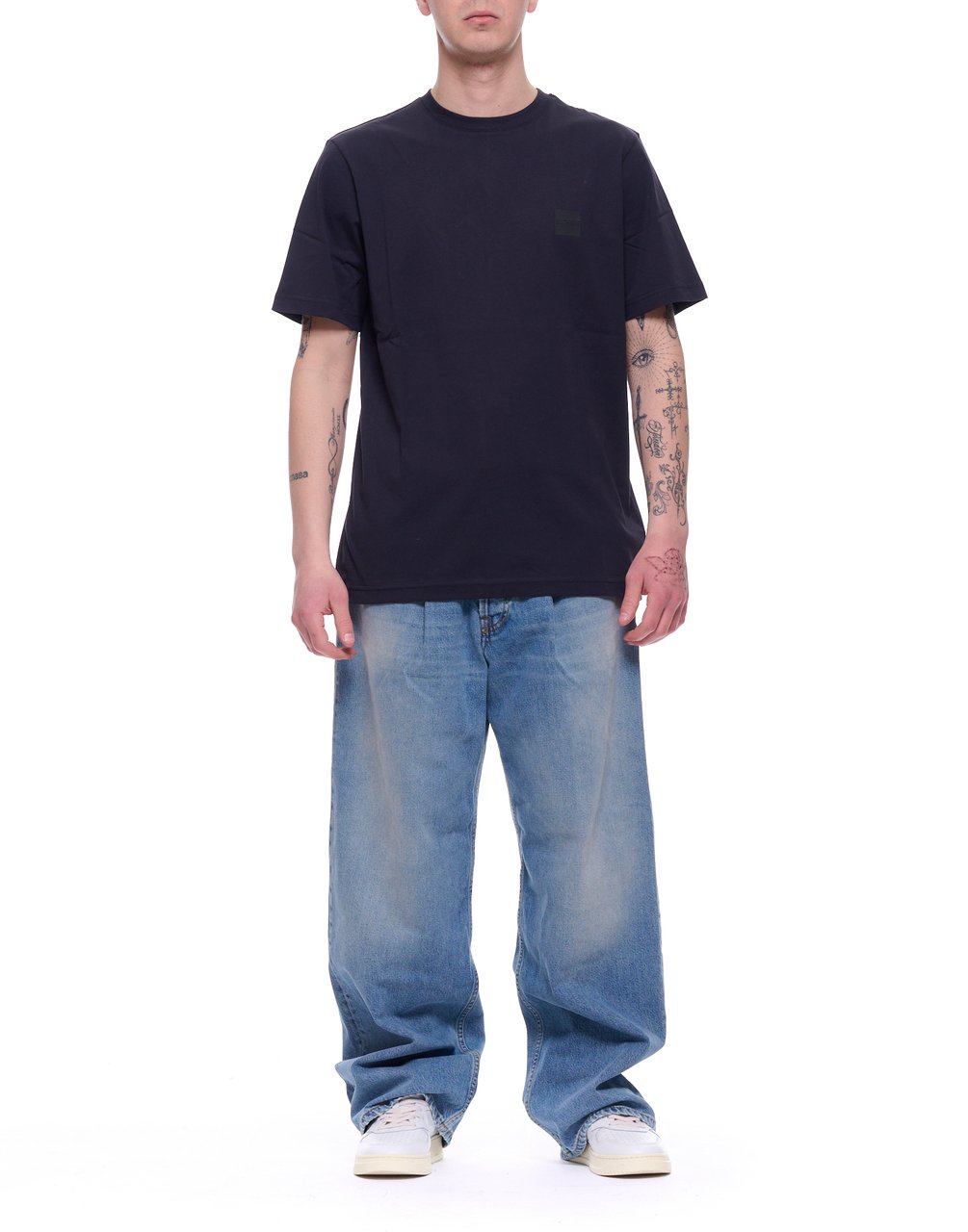 Nine in the Morning Blue Tito Relaxed Fit Baggy Jeans Blauw