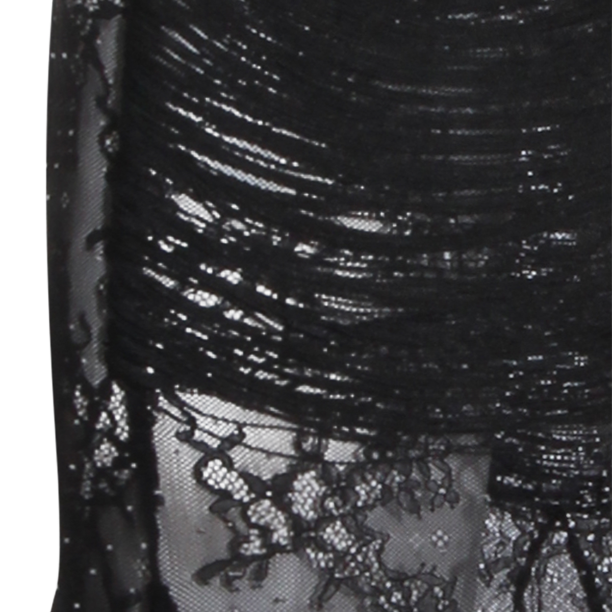 Nissa Fitted Evening Dress Zwart
