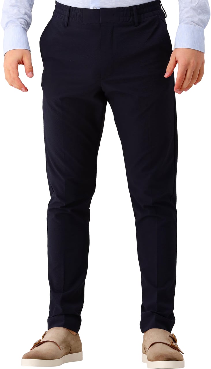 NN07 NN.07 Chino Blauw Billie 1924 Seersucker Blauw