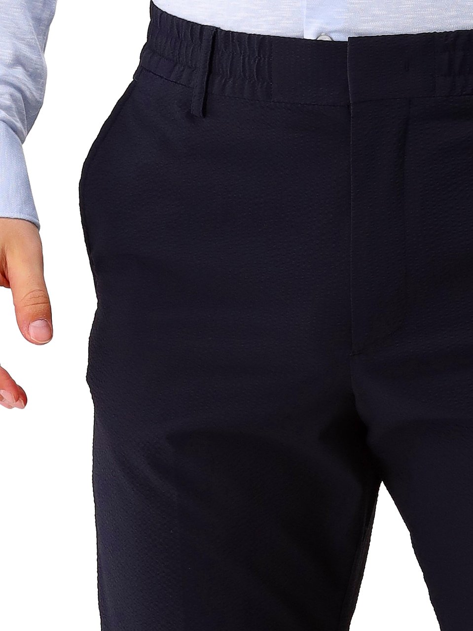 NN07 NN.07 Chino Blauw Billie 1924 Seersucker Blauw