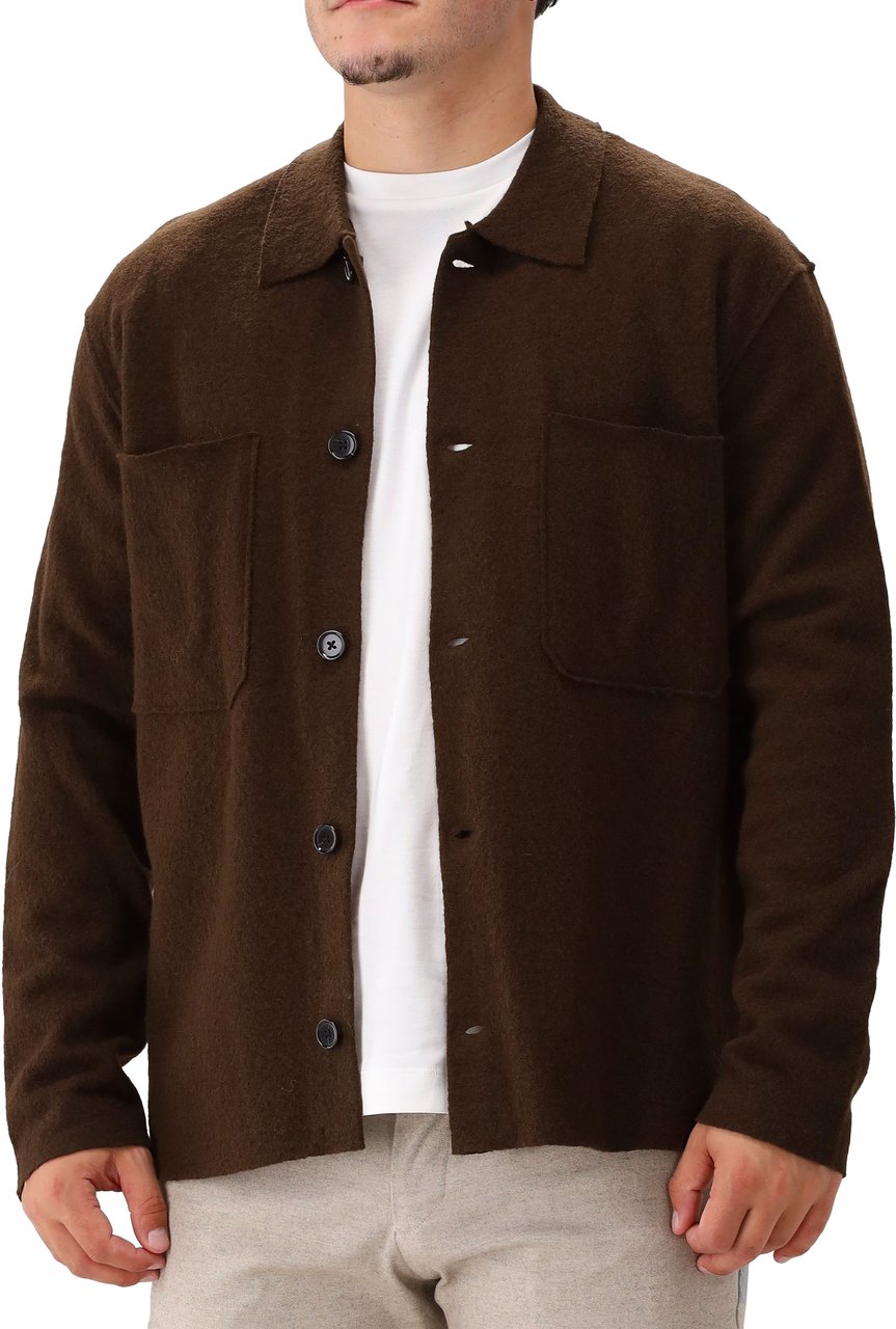 NN07 NN.07 Wollen Overshirt Bruin Jonas 6398 Bruin
