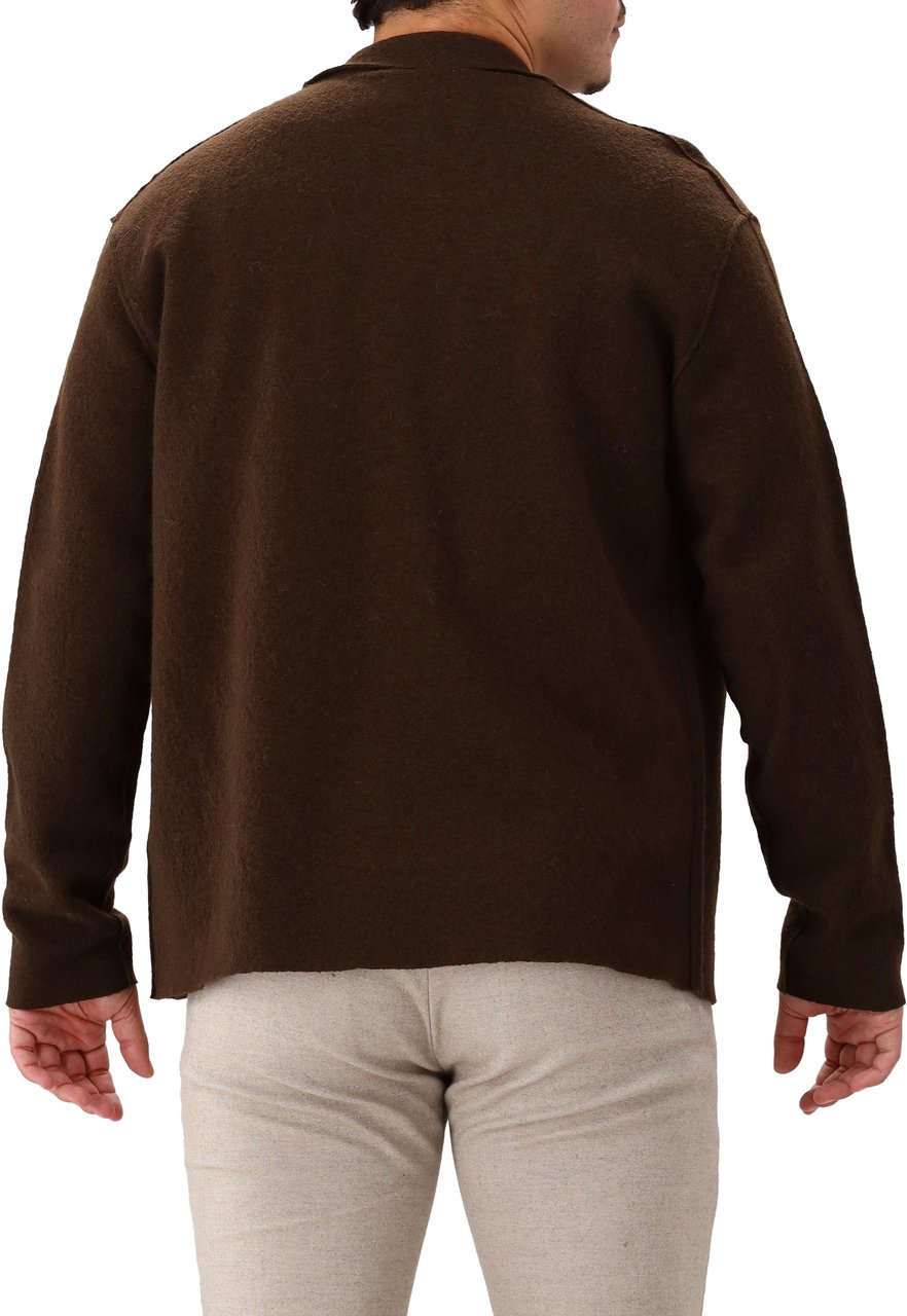 NN07 NN.07 Wollen Overshirt Bruin Jonas 6398 Bruin