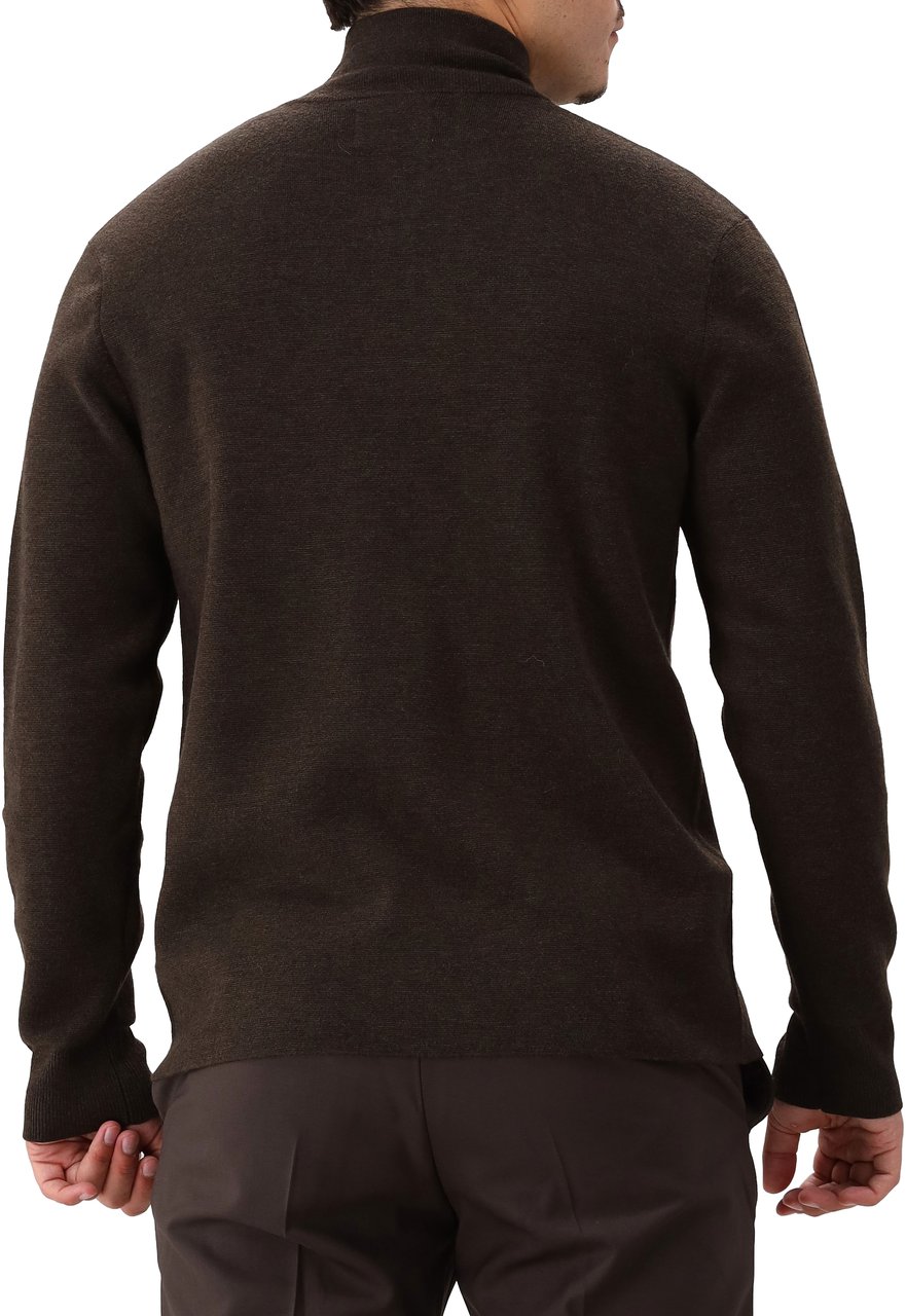 NN07 NN.07 Gebreide Half Zip Bruin Harald 6530 Bruin