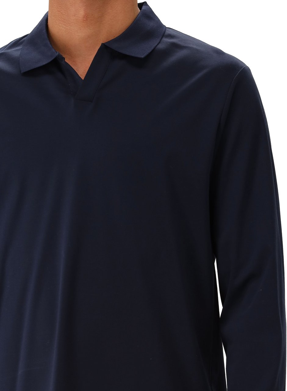 NN07 NN.07 Lange Mouwen Polo Blauw Paul LS 3525 Blauw