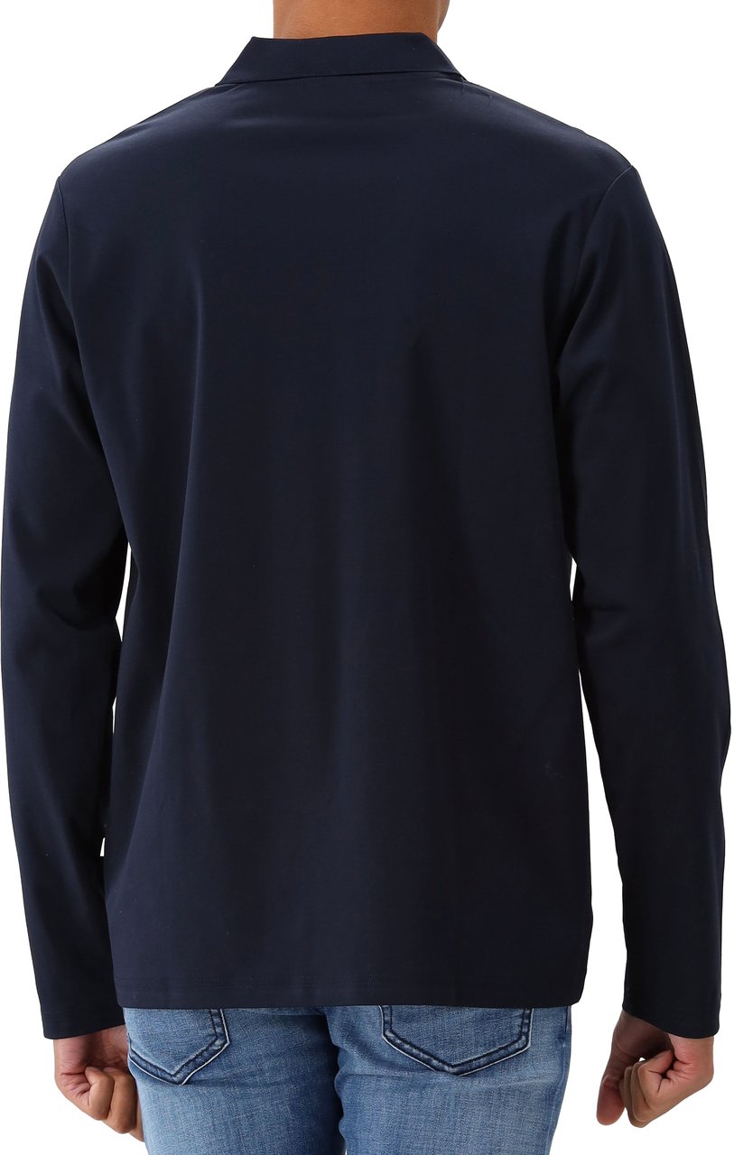 NN07 NN.07 Lange Mouwen Polo Blauw Paul LS 3525 Blauw