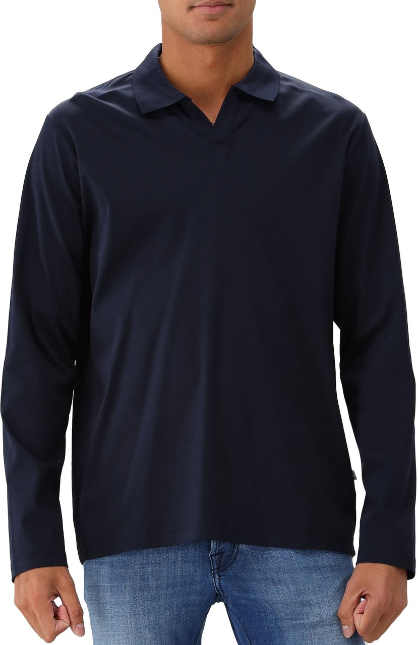 NN07 NN.07 Lange Mouwen Polo Blauw Paul LS 3525 Blauw