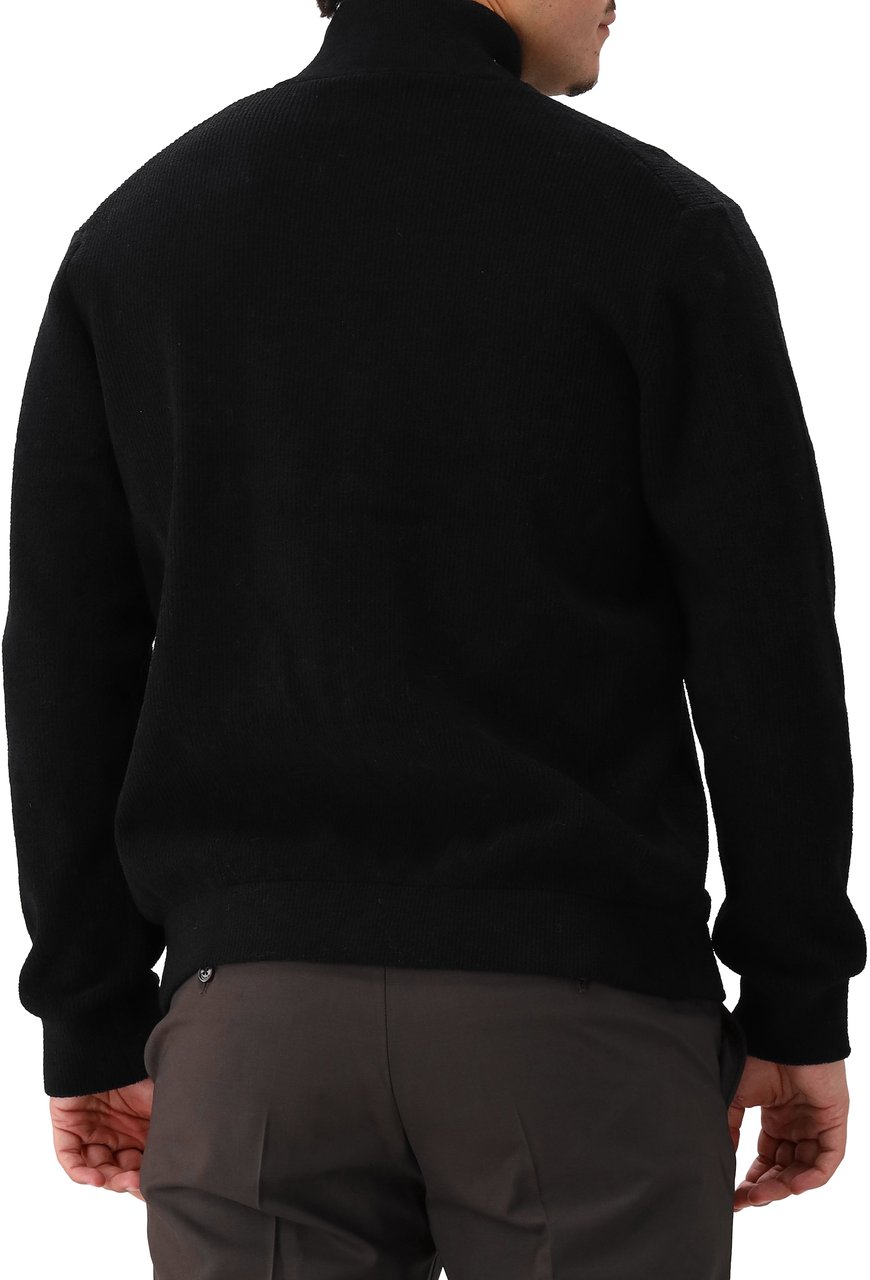 NN07 NN.07 Gebreid Vest Blauw/Zwart Danny Full Zip 6429 Zwart