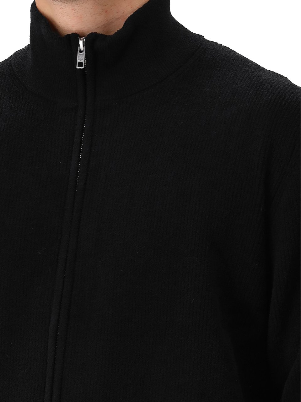NN07 NN.07 Gebreid Vest Blauw/Zwart Danny Full Zip 6429 Zwart