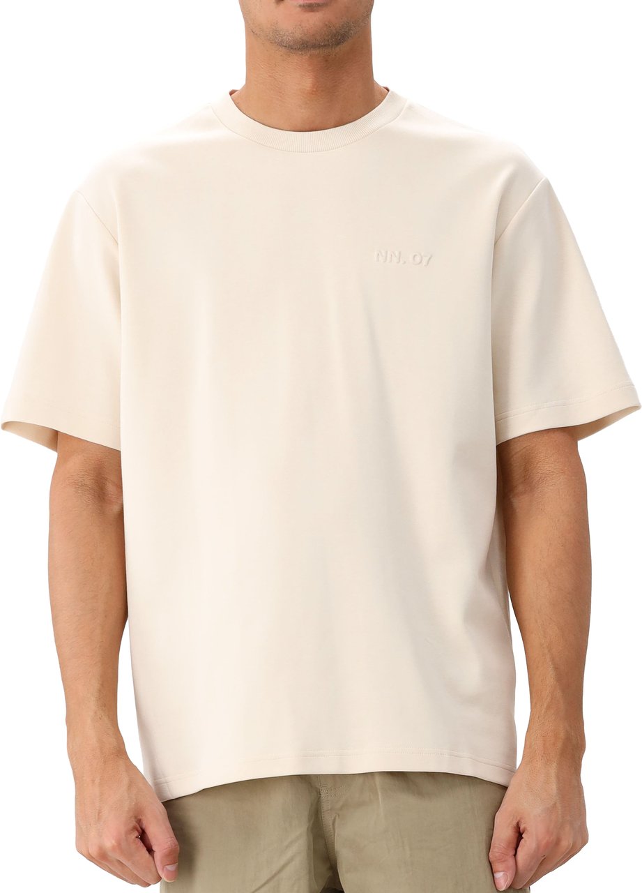 NN07 NN.07 T-Shirt Beige Nat SS Logo Tee Beige
