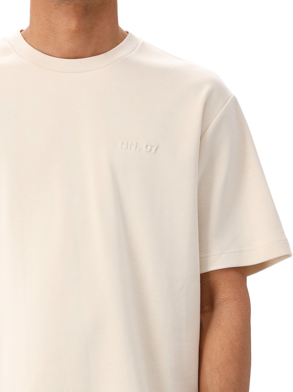 NN07 NN.07 T-Shirt Beige Nat SS Logo Tee Beige