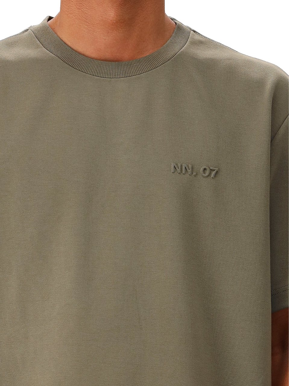 NN07 NN.07 T-shirt Groen Nat SS Logo Tee 3457 Groen