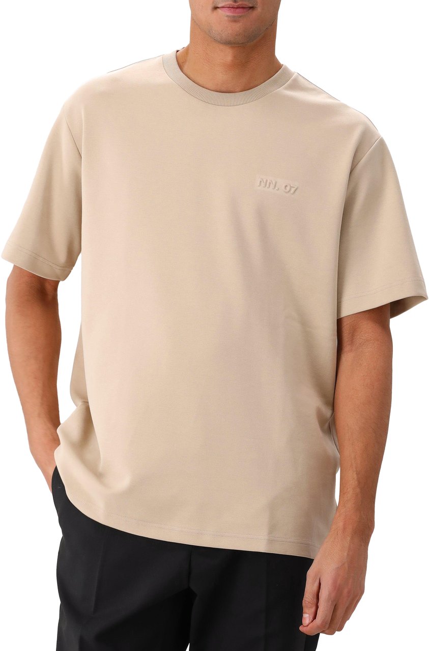 NN07 NN.07 T-Shirt Bruin Nat Ss Logo Bruin