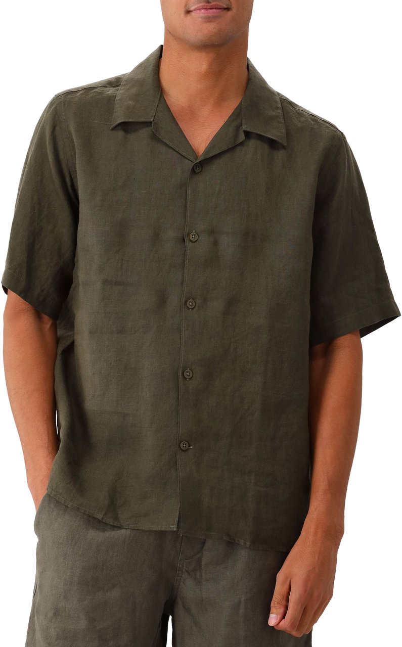 NN07 NN.07 Shirt Groen Julio SS No PKT 5708 Groen