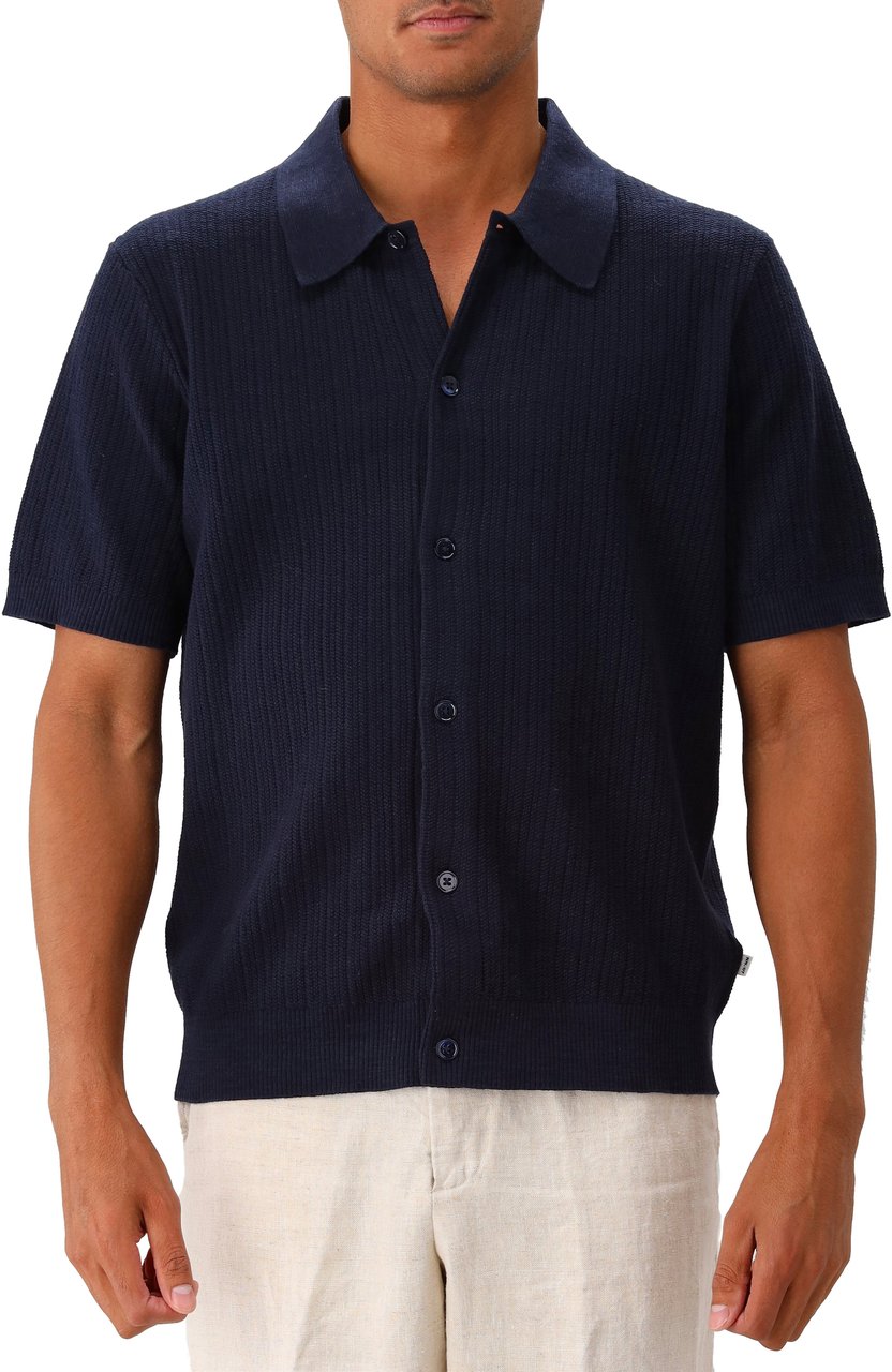 NN07 NN.07 Polo Blauw Nolan Cardigan 6695 Blauw
