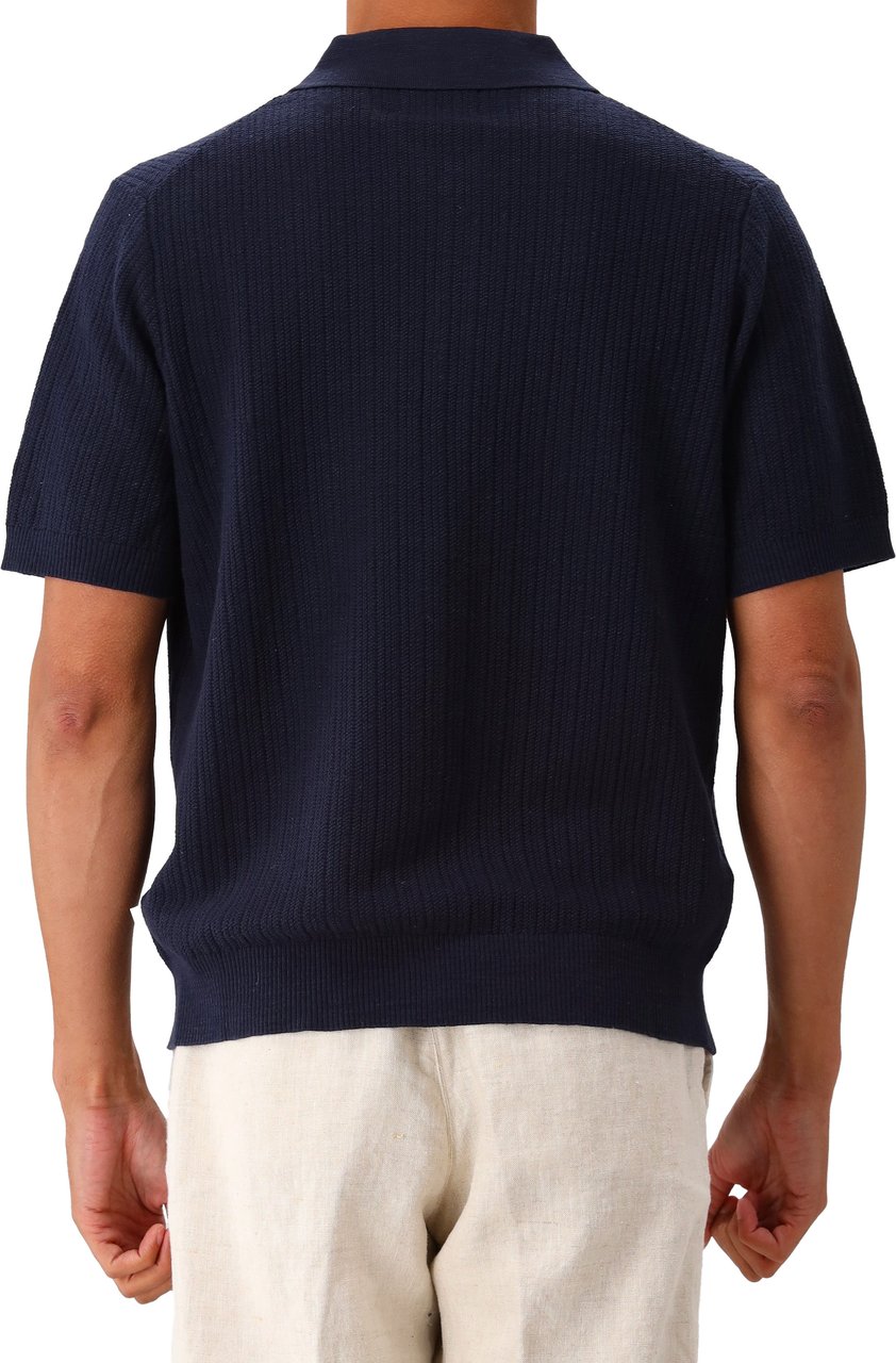 NN07 NN.07 Polo Blauw Nolan Cardigan 6695 Blauw