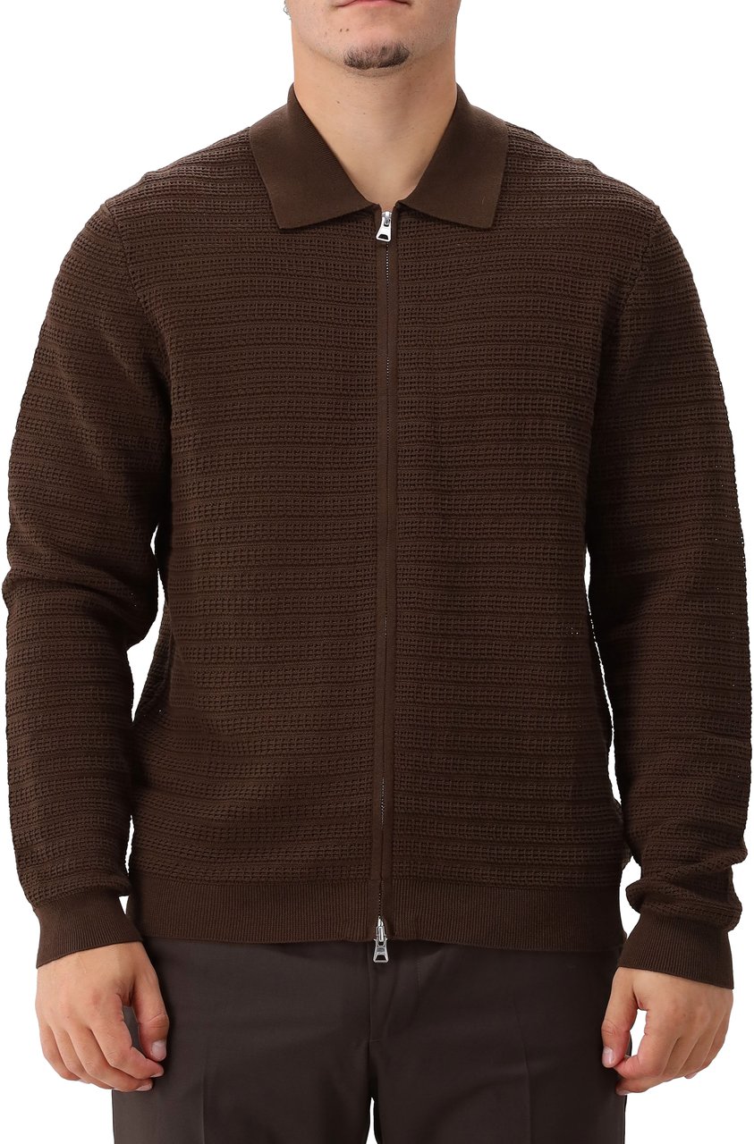 NN07 NN.07 Vest Bruin Gustav LS Zip 60016 Bruin