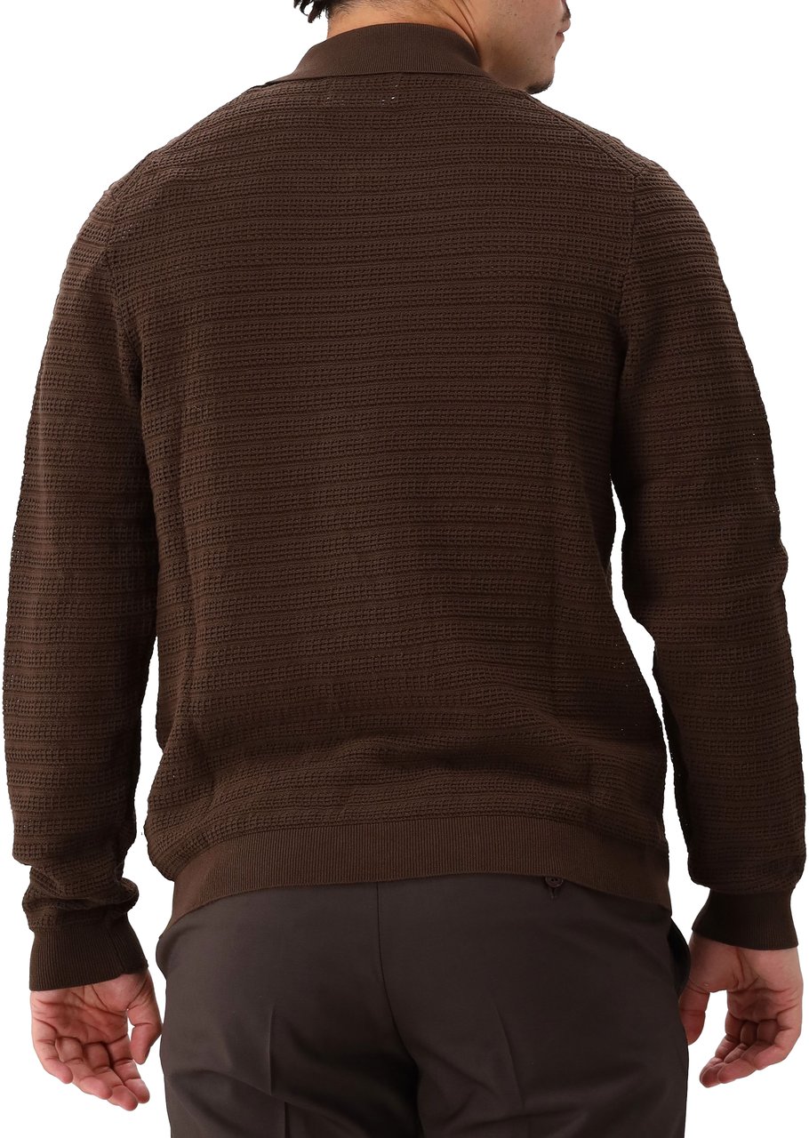 NN07 NN.07 Vest Bruin Gustav LS Zip 60016 Bruin