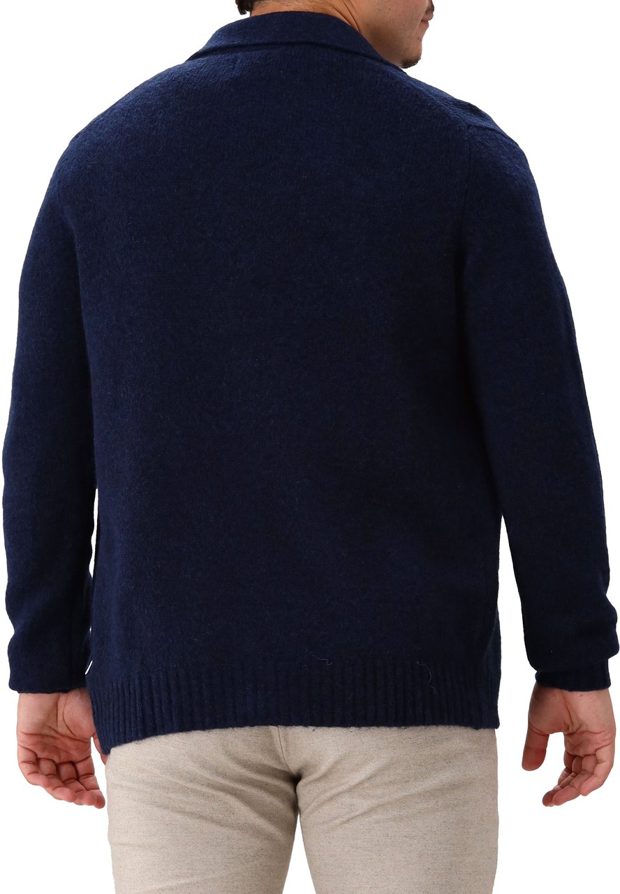 NN07 NN.07 Gebreid Vest Blauw Lee Cardigan 6598 Blauw