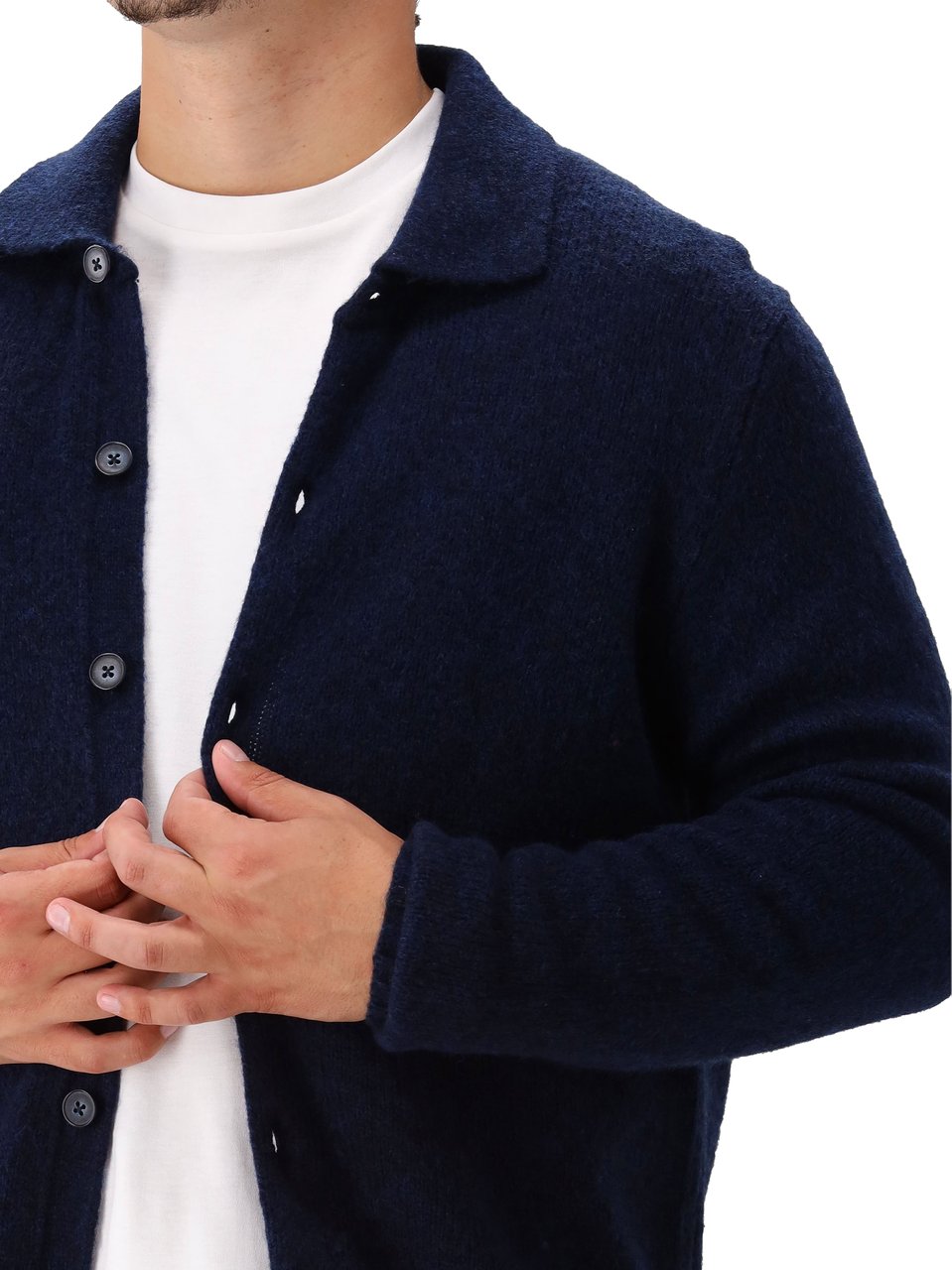 NN07 NN.07 Gebreid Vest Blauw Lee Cardigan 6598 Blauw
