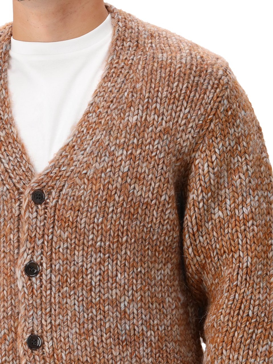 NN07 NN.07 Gebreid Vest Bruin Osky Cardigan 60008 Bruin
