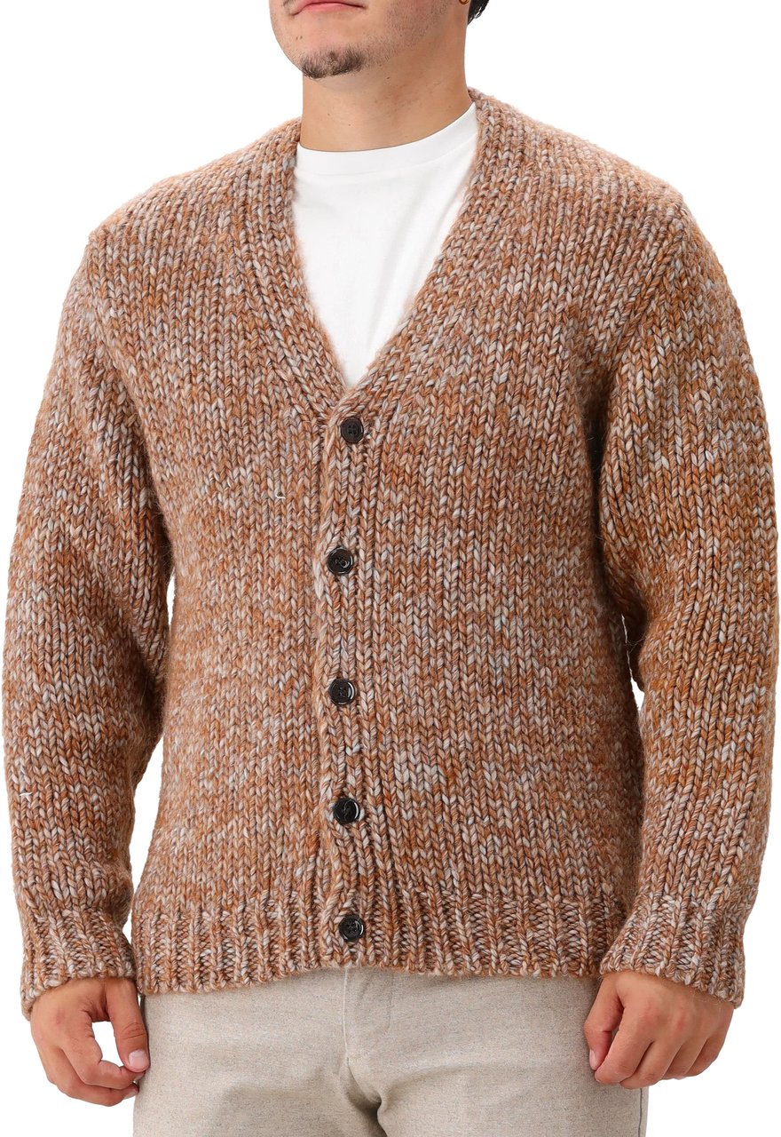 NN07 NN.07 Gebreid Vest Bruin Osky Cardigan 60008 Bruin