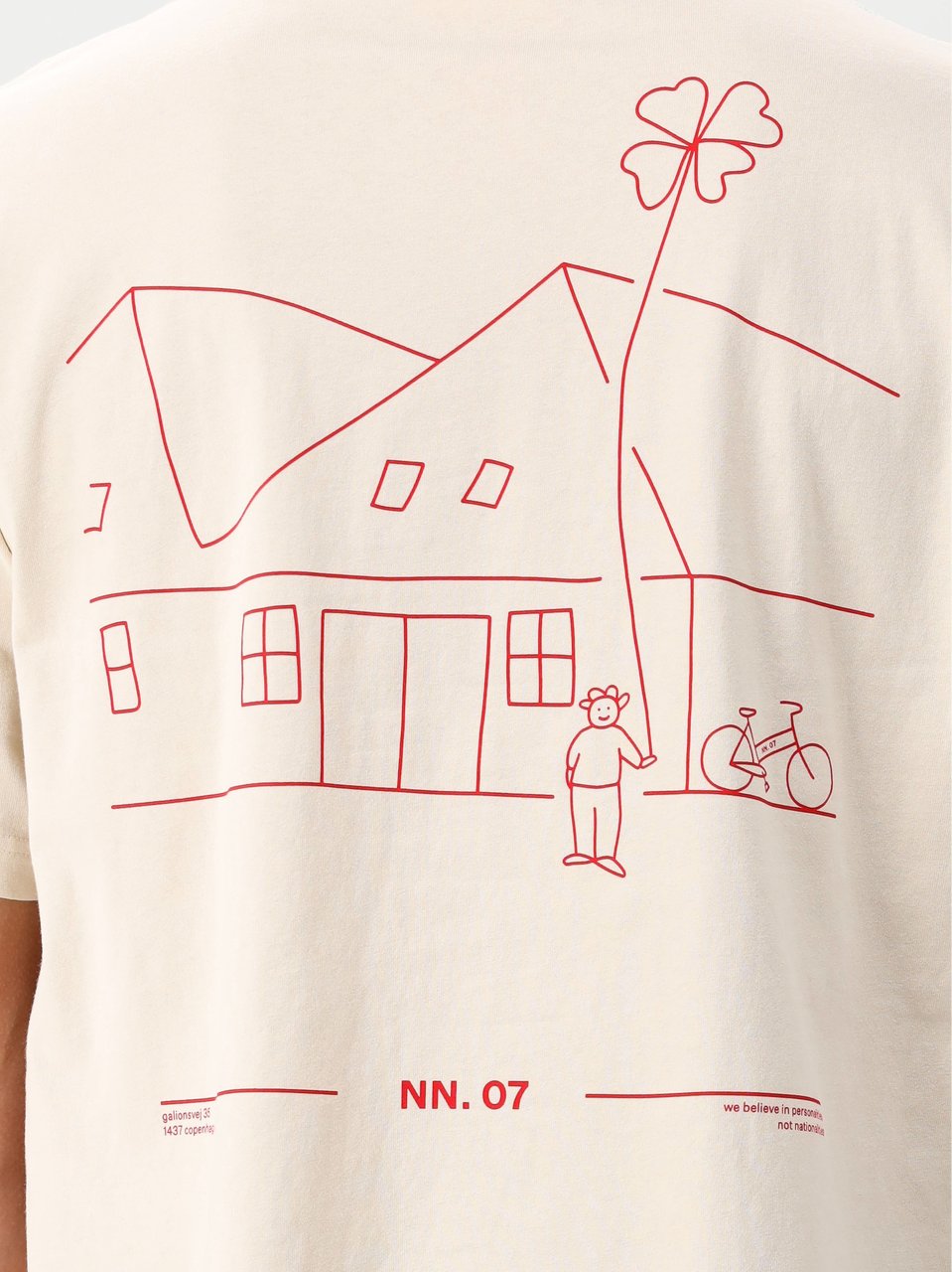 NN07 NN.07 T-Shirt Beige Jet SS Print Beige