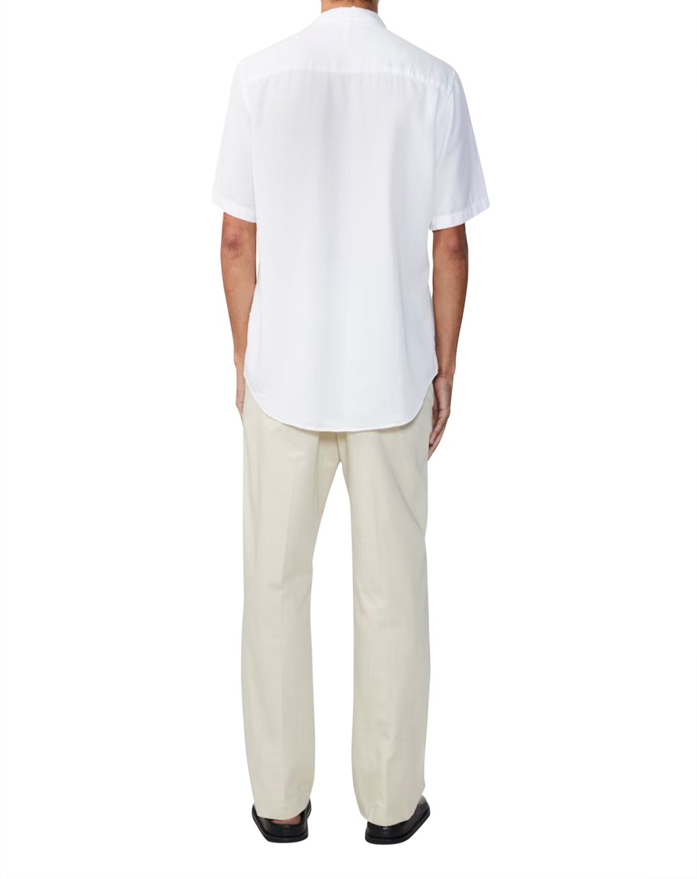 NN07 No Nationality Arne Ss Korte Mouw Overhemden Off White 5028 Wit
