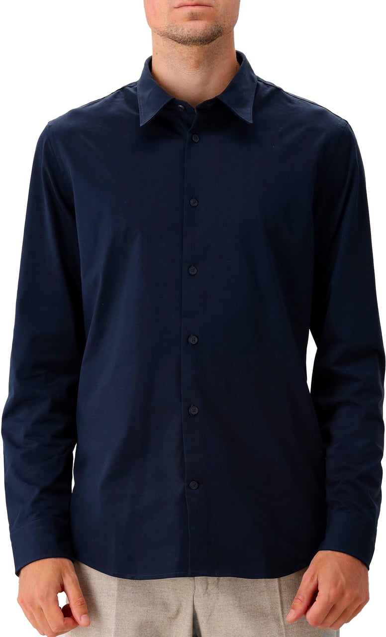 NN07 NN.07 Overhemd Donker Blauw Elian 5320 Blauw