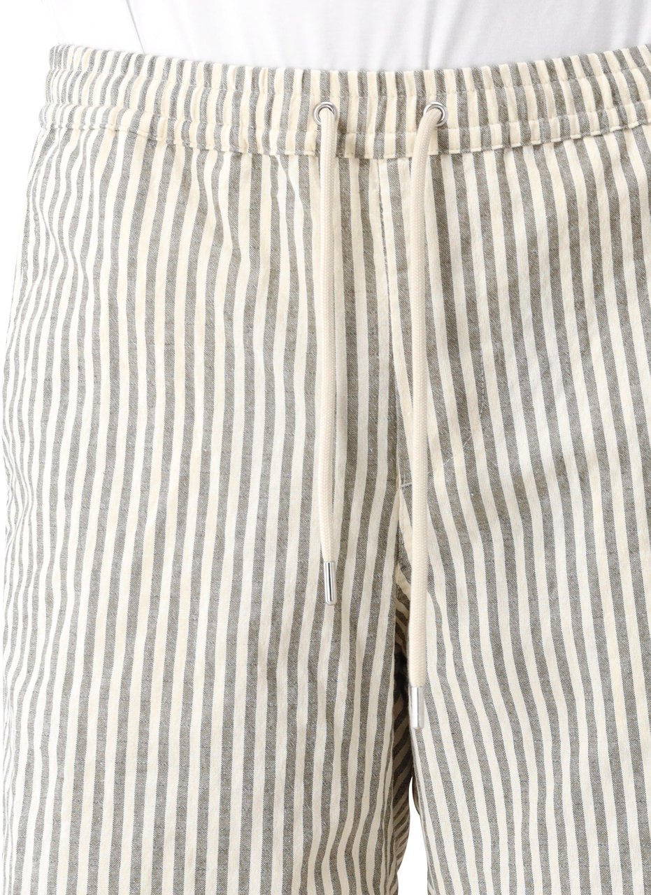 NN07 NN.07 Korte Broek Beige/Groen Gestreept Gregor 5426 Groen