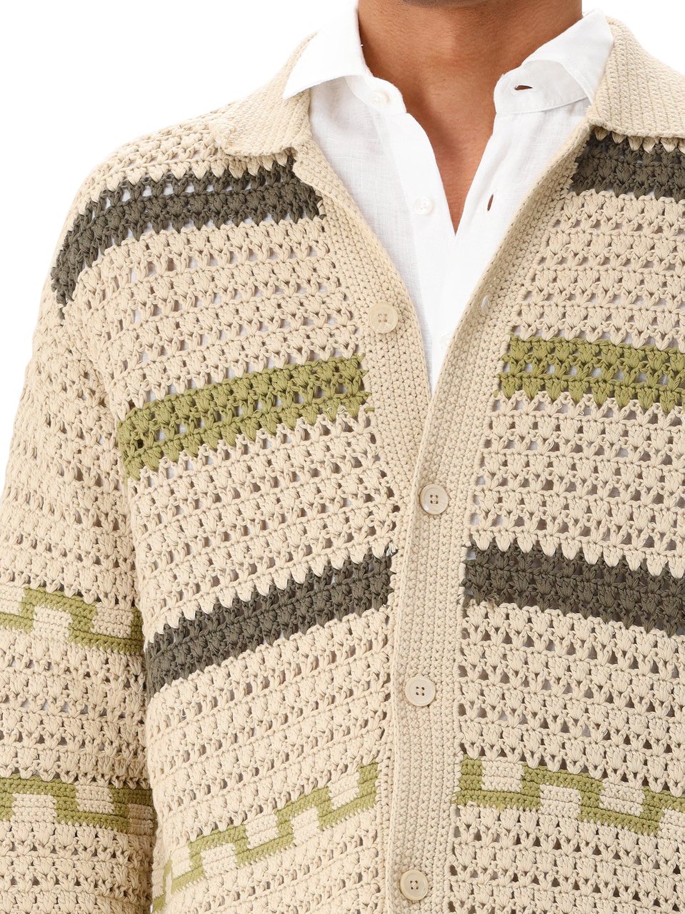 NN07 NN.07 Vest Beige Frank Crochet 6693 Beige