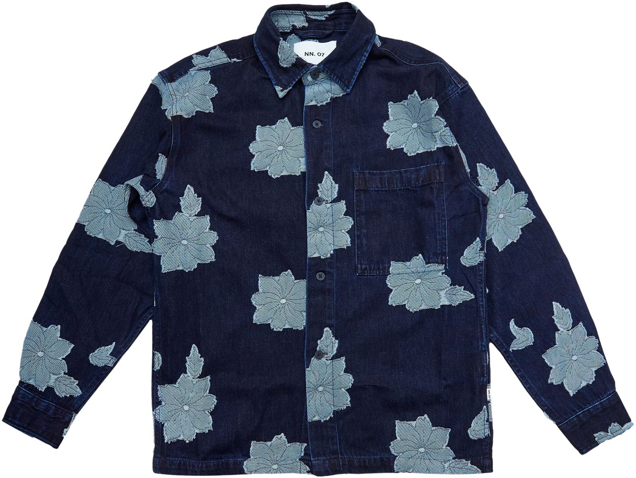 NN07 Camicia Adwin Jacquard Denim Divers