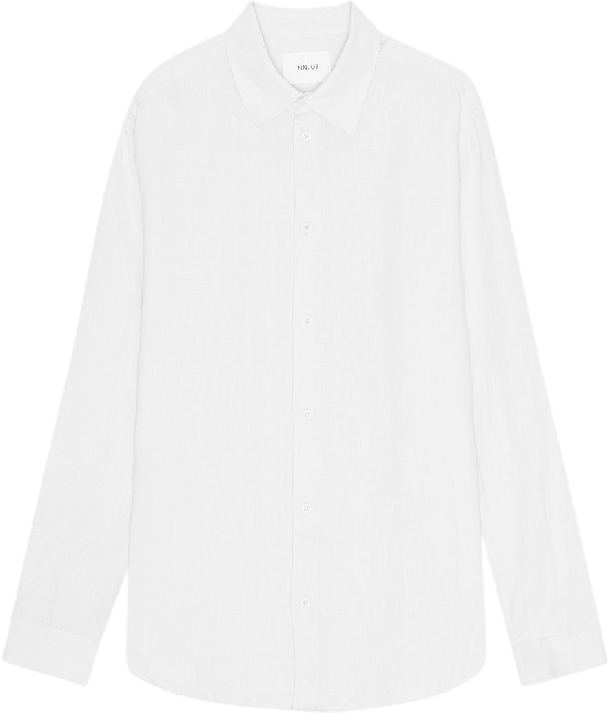 NN07 Camicia Tencel Colby Bianca Wit
