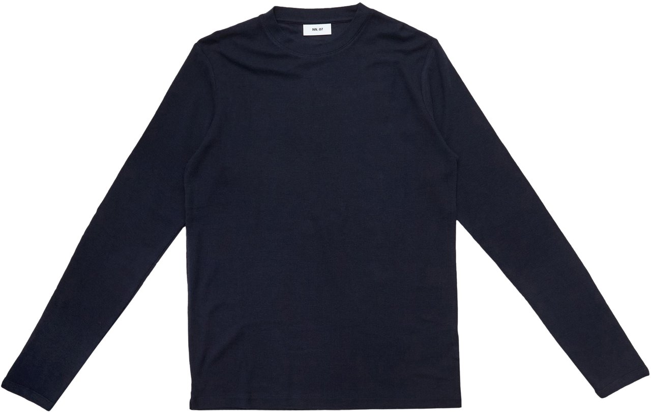NN07 Longsleeve Clive Navy Blue Blauw