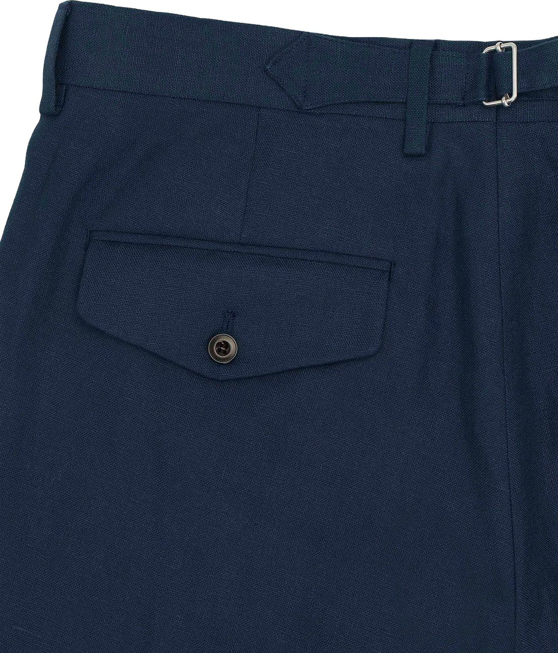 NN07 Pantalone Justin Linen Navy Blue Blauw