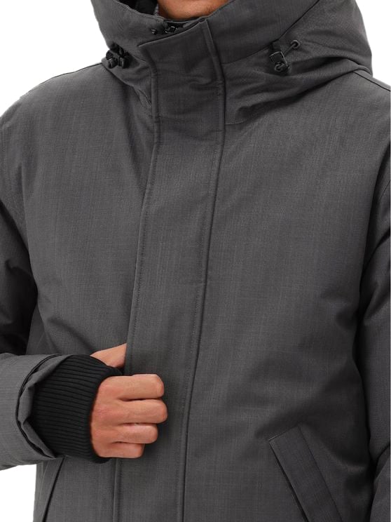 Nobis Nobis Parka Jas Grijs Crosshatch Grijs