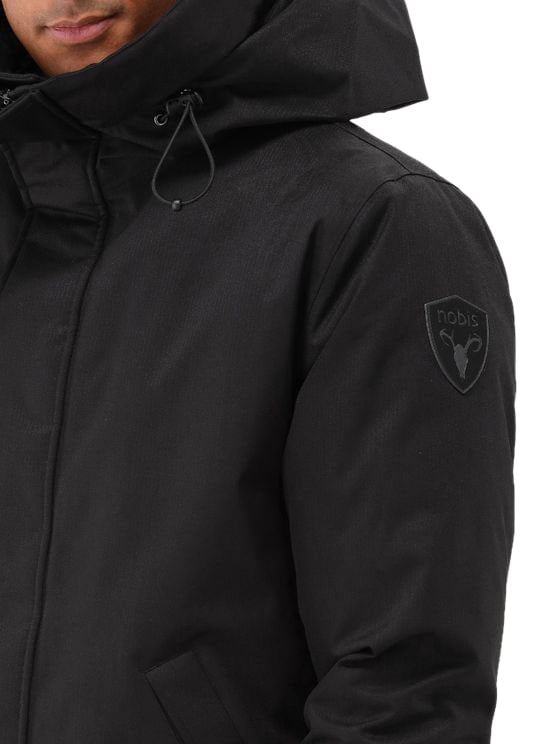 Nobis Nobis Parka Jas Zwart Pierre Crosshatch Zwart