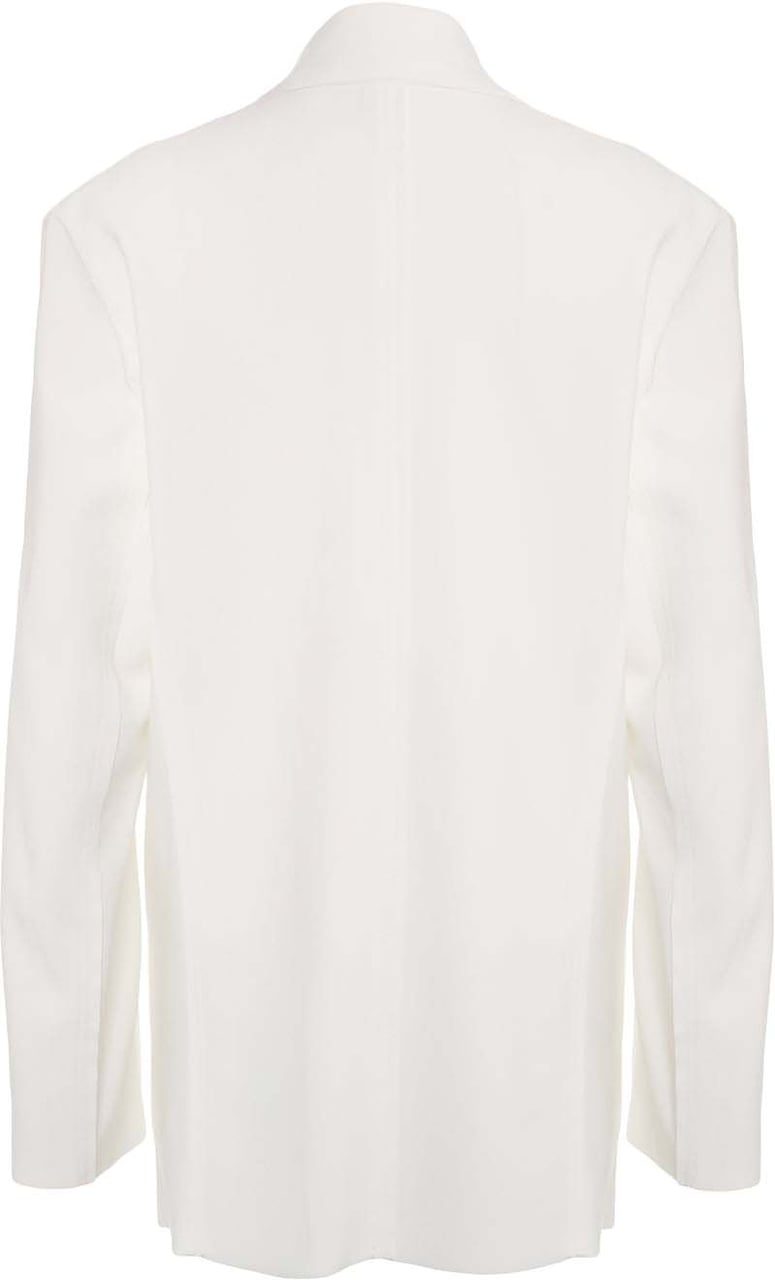 Norma Kamali Oversize single-breasted blazer Wit