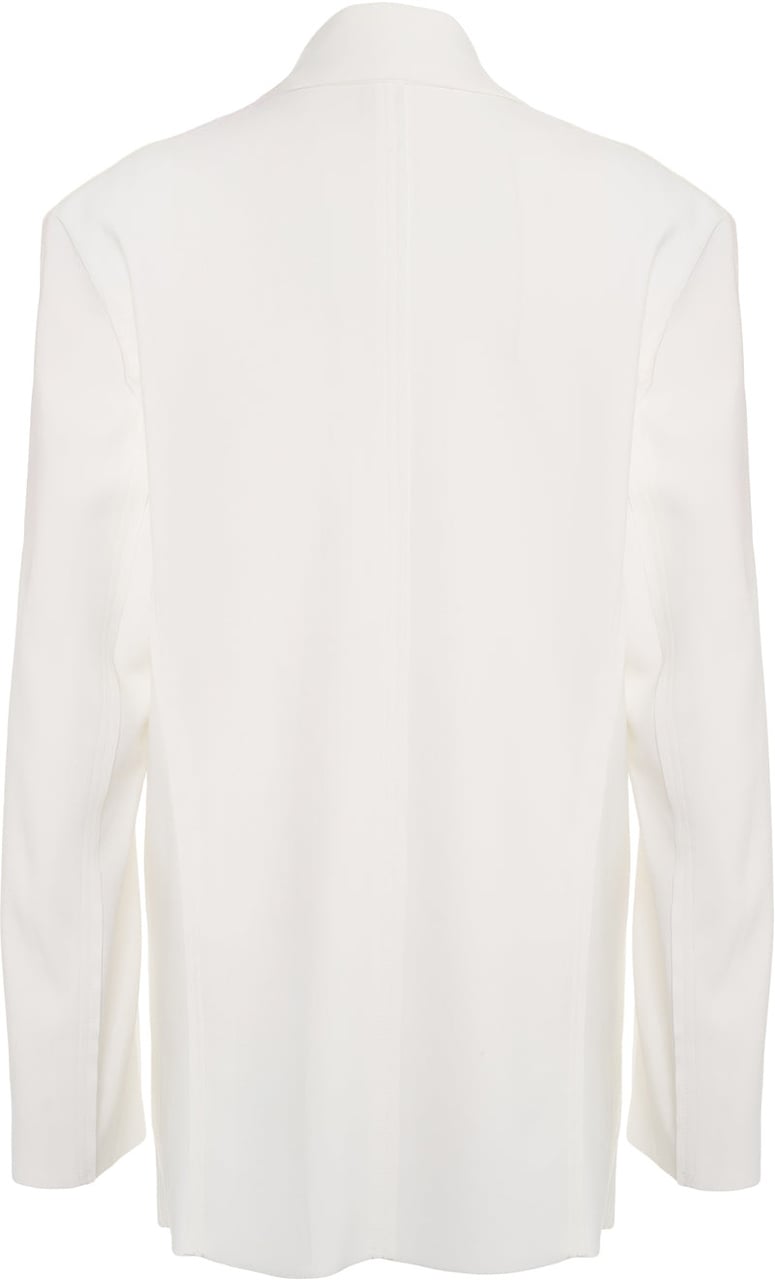 Norma Kamali Oversize single-breasted blazer Wit