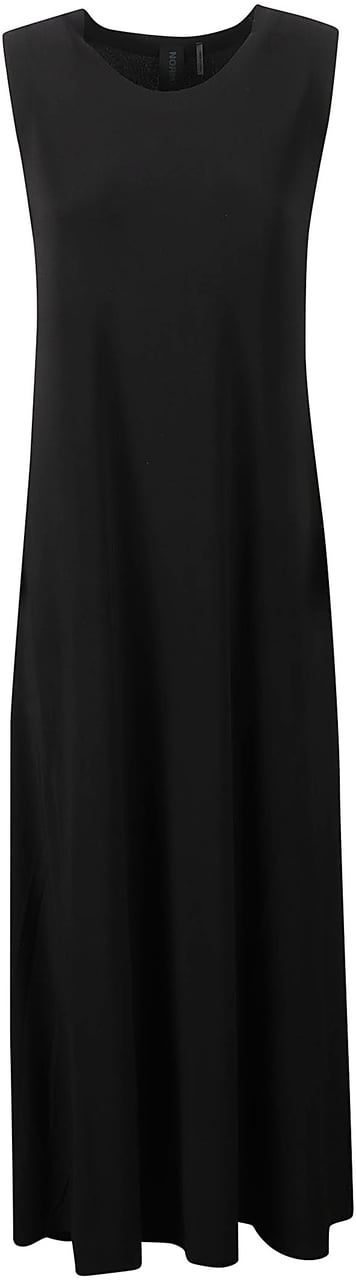 Norma Kamali Sleeveless Long Swing Dress Black Zwart