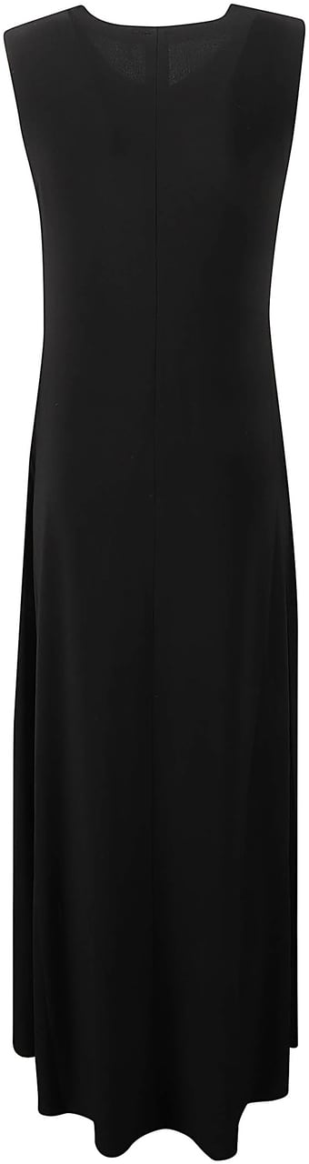 Norma Kamali Sleeveless Long Swing Dress Black Zwart