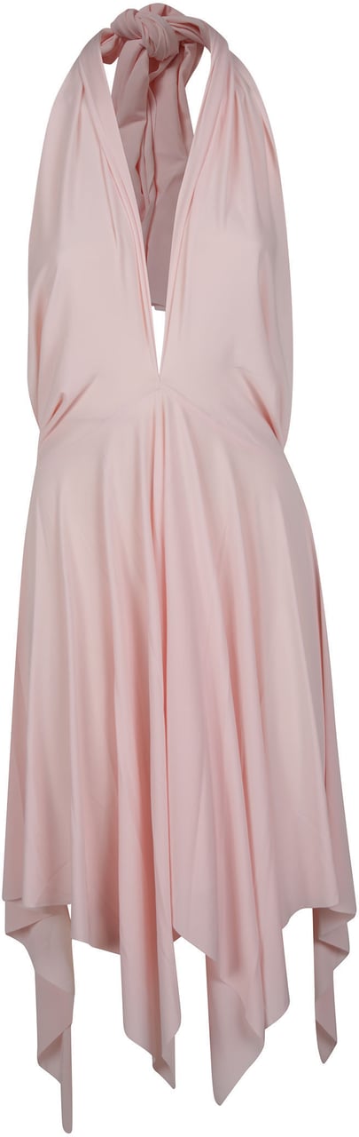 Norma Kamali Convertible Mini Dress Pink Roze
