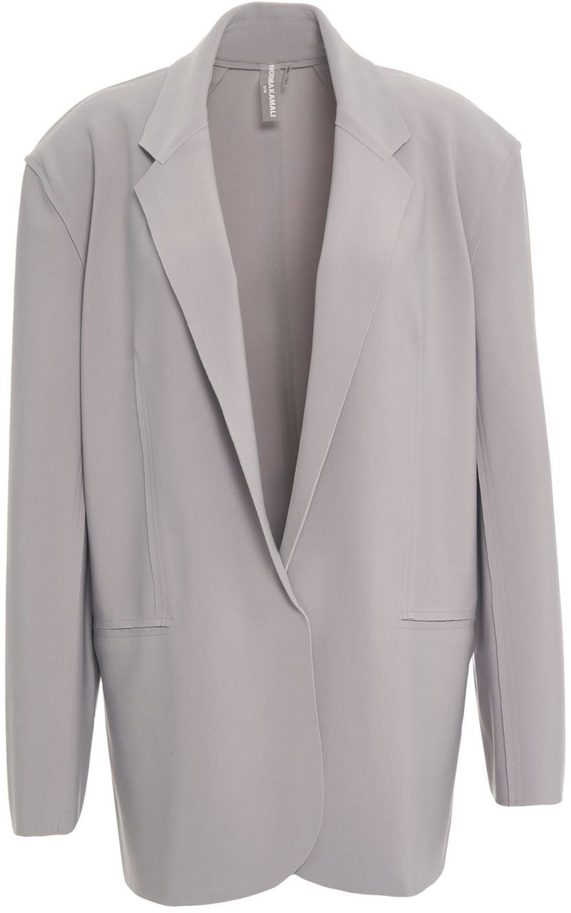 Norma Kamali Oversize single-breasted blazer Grijs