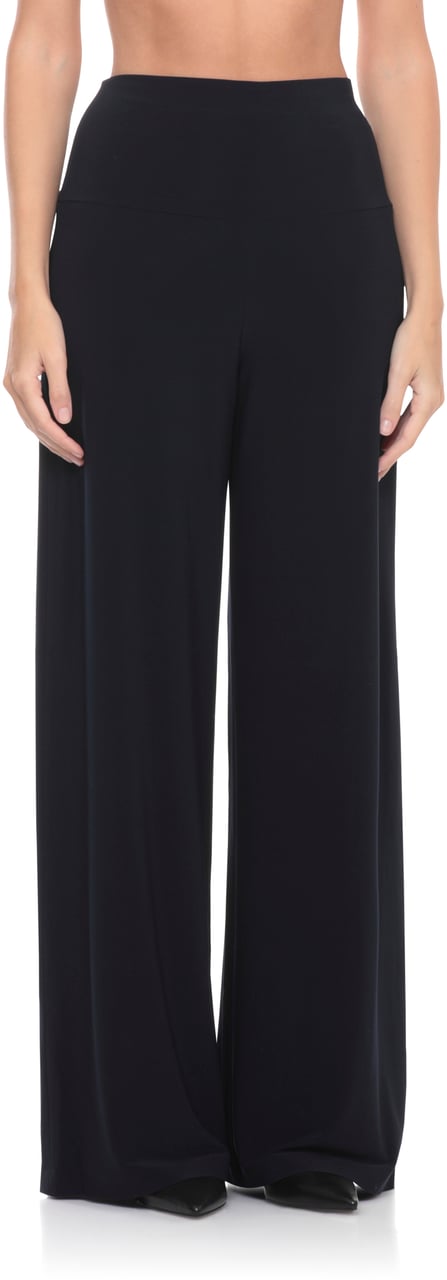 Norma Kamali Trousers Blue Blauw